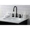 Kingston Brass KS2980BPL Bel Air Widespread Bathroom Faucet W/Brass Pop-Up, Matte Blk KS2980BPL - alternate 2